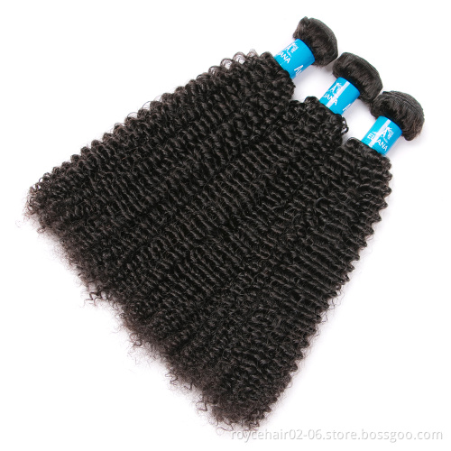 Cheap Good Quality Free Sample Virgin Remy Brazilian Hair Weave Kinky Baby Curl Bundles with Lace Frontal 360 Closure